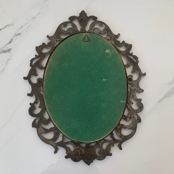 Antique Rococo French Portrait On Silk Frame - Picture 4 of 6